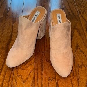 Steve Madden Women's Beige Suede Mules 11